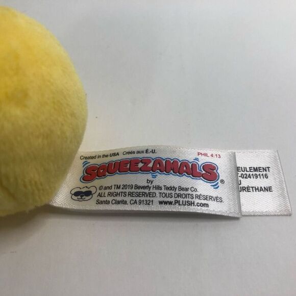 squeezeamals plush yellow mini squish pink face collectible 2 inch - Picture 3 of 5